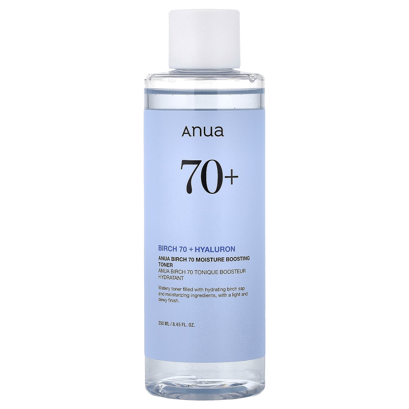 Anua Birch 70 Moisture Boosting Toner, 250ml size