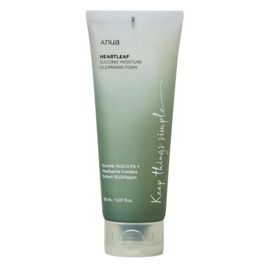 Anua Heartleaf Succinic Moisture Cleansing Foam