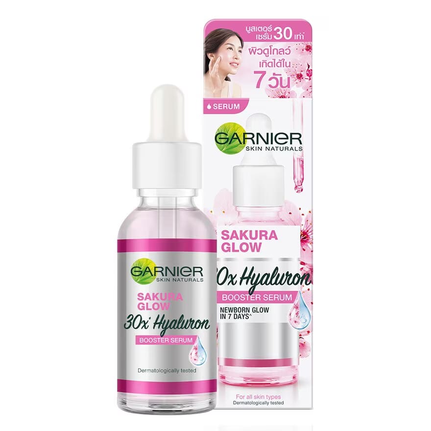 Garnier Sakura Glow 30x Hyaluron Booster Serum