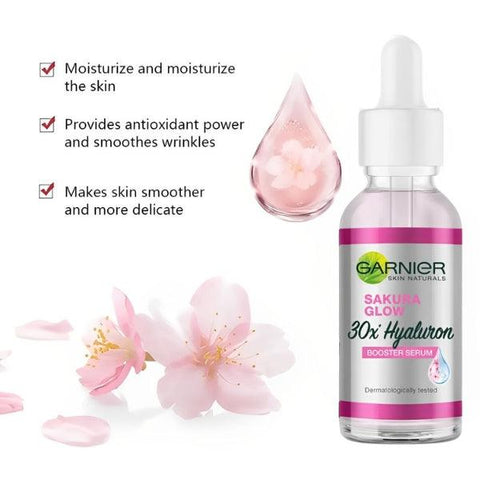Garnier Sakura Glow 30x Hyaluron Booster Serum